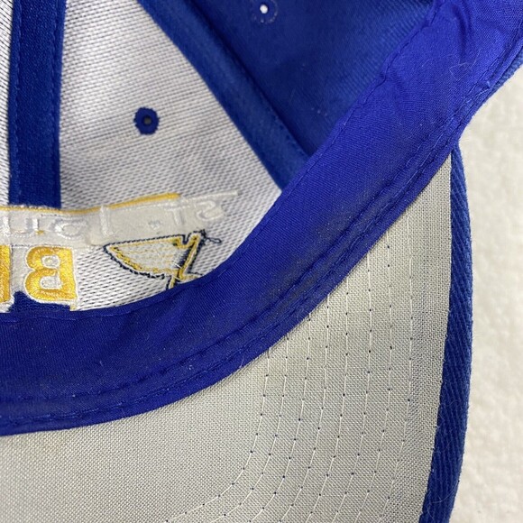 St. Louis Blues Hat Blue NHL Logo 7 Athletic Adjustable Snapback Embroidered - Picture 11 of 12